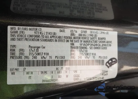 2016 Ford Focus Titanium from USA, damaged, VIN 1FADP3N28GL299339